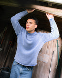 COTTON KNITTED JUMPER LIGHT BLUE