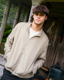 LINEN BOMBER JACKET SAND BEIGE