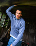 COTTON KNITTED JUMPER NAVY