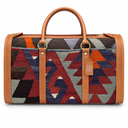 Leather Kilim travel Bag