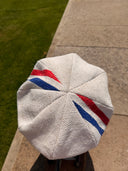 Hemp Boina Cap Red and Blue Stripe