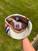 Hemp Boina Cap Red and Blue Stripe